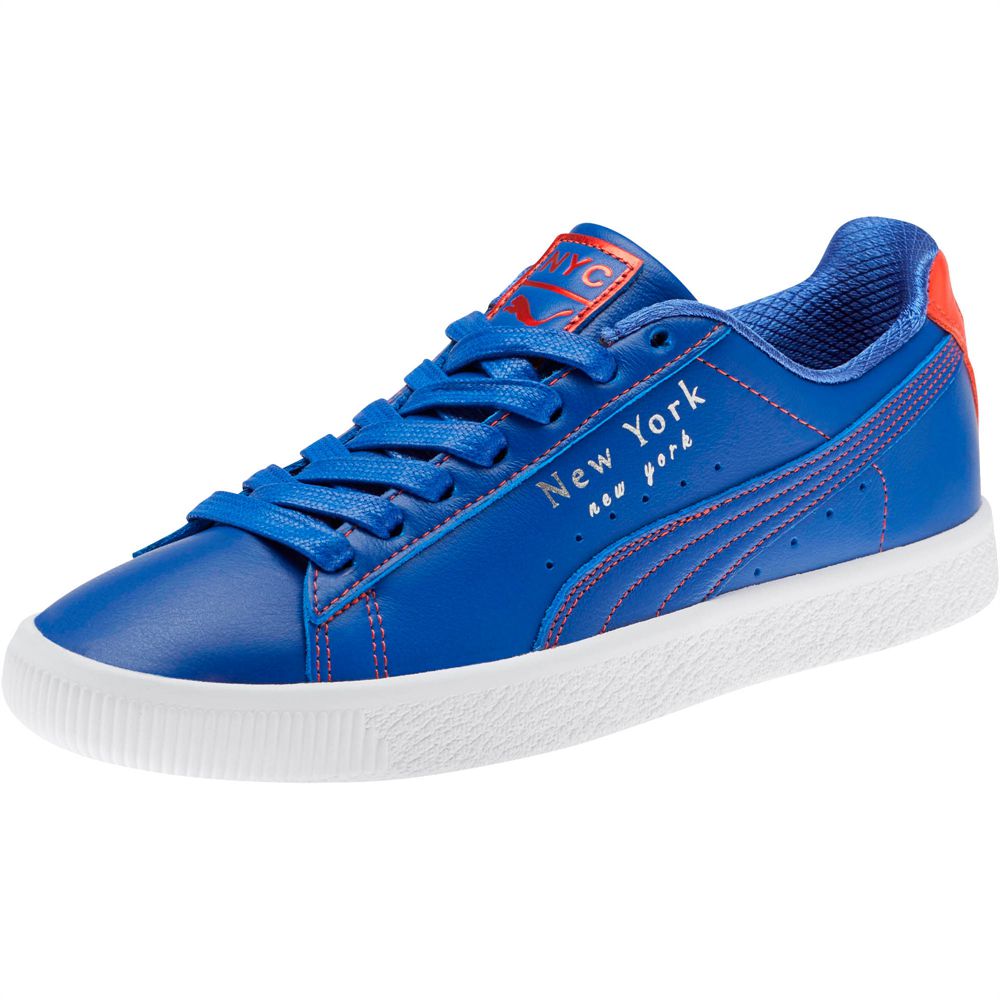 Puma Clyde NYC Knicks Férfi Sportcipő - Rózsaszín ( Hungary - AEOFJ1527 )